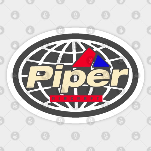 Piper Aircraft Sticker by Midcenturydave